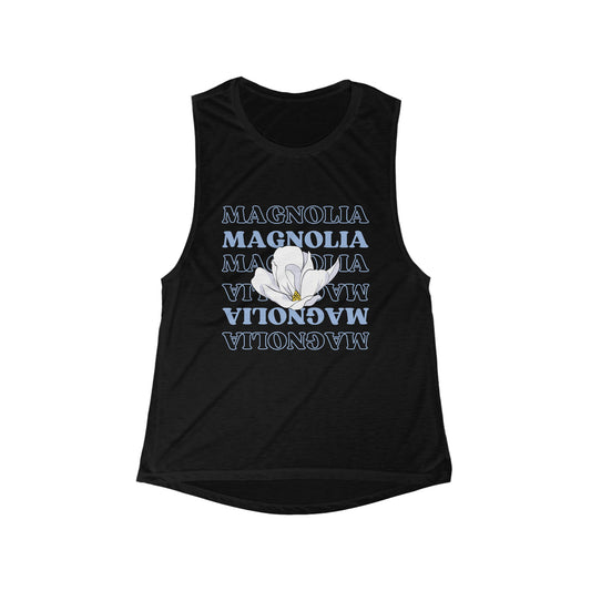 Women's Flowy Scoop Muscle Tank - MDA ( Front Design)