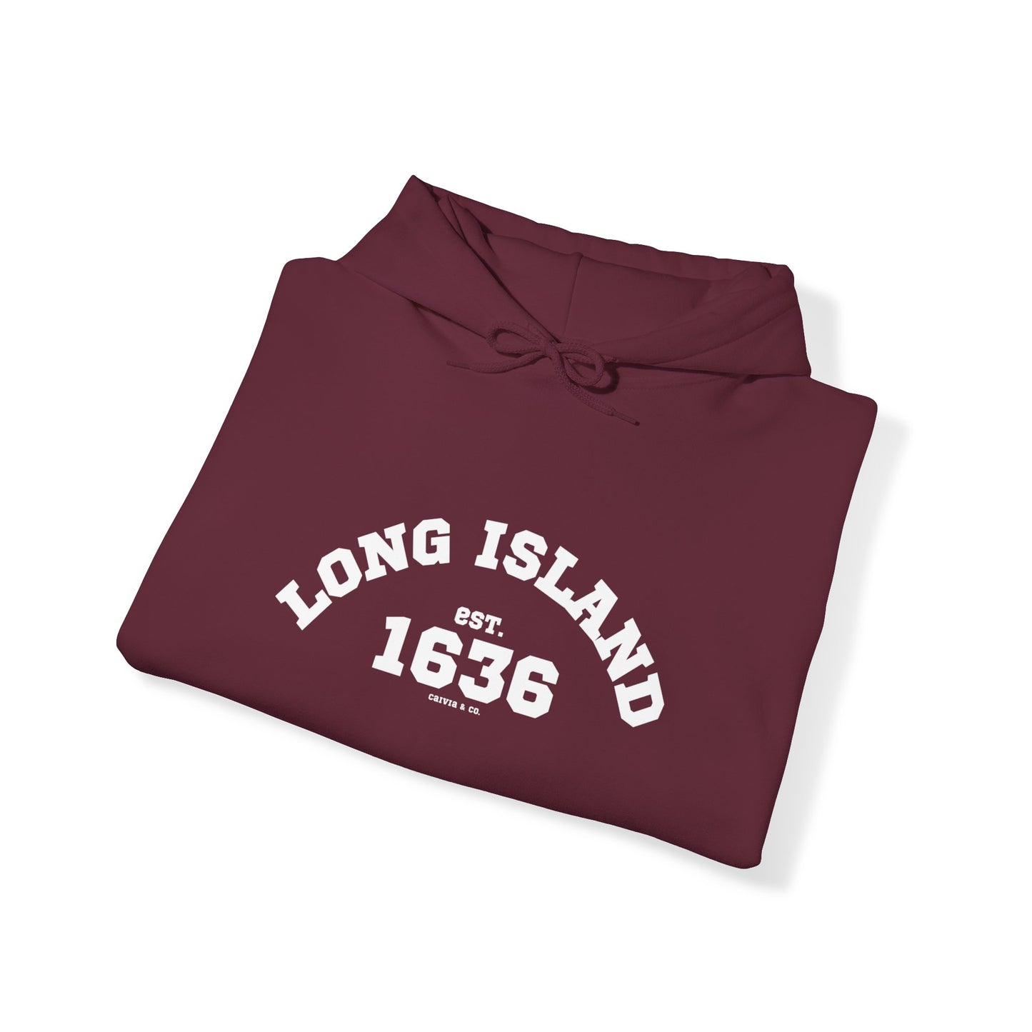 LONG ISLAND, NY - Unisex Hooded Sweatshirt - (Front Design)