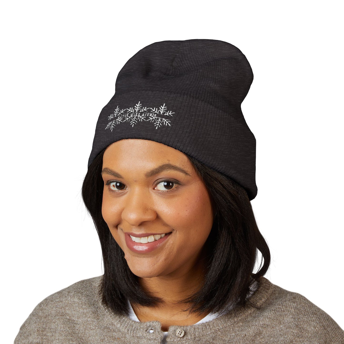 Dance Mixx Studio - Holiday Embroidered Cuffed Beanie