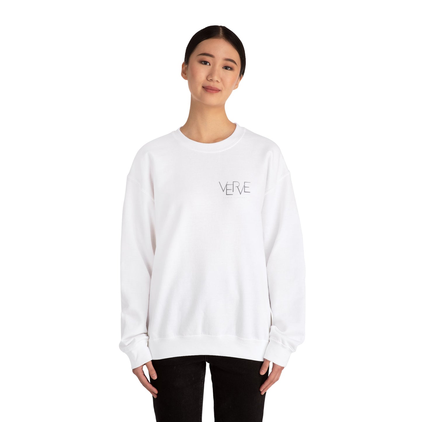 VERVE - Unisex Crewneck Sweatshirt (Front Logo, Back Design)