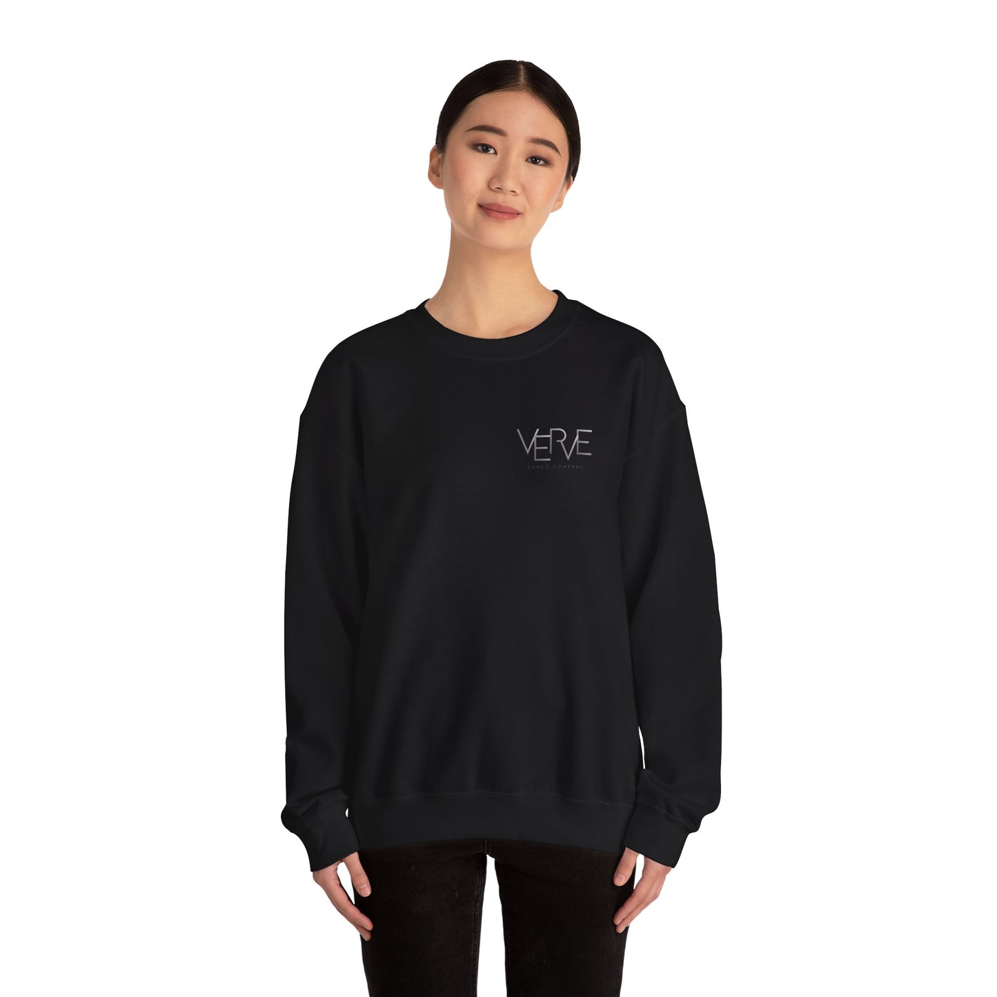 VERVE - Unisex Crewneck Sweatshirt (Front Logo, Back Design)