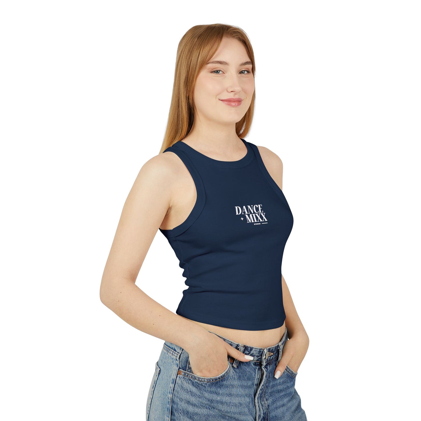 MIXX Summer 2025 - Women's Micro Rib Racer Tank Top (Front Studio)