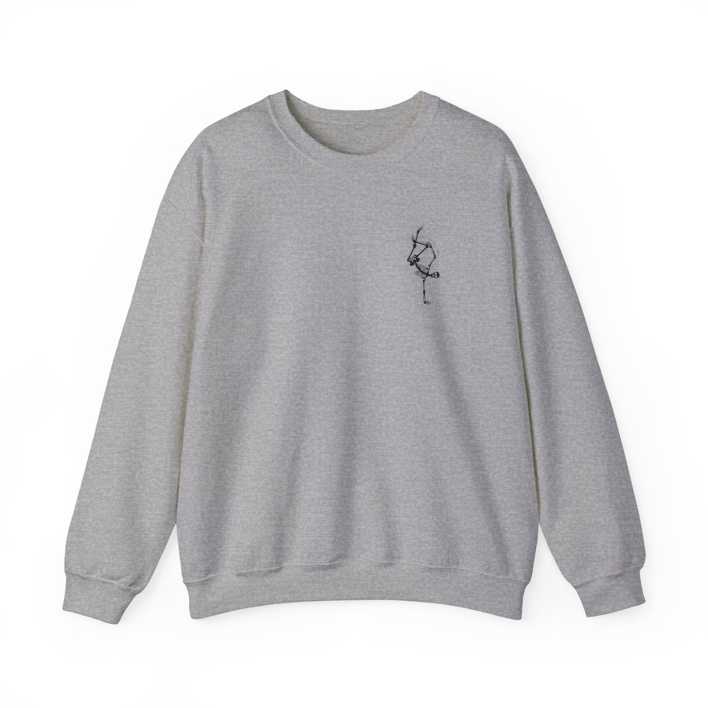 DE - Unisex Crewneck Sweatshirt - Front Logo, Back Design