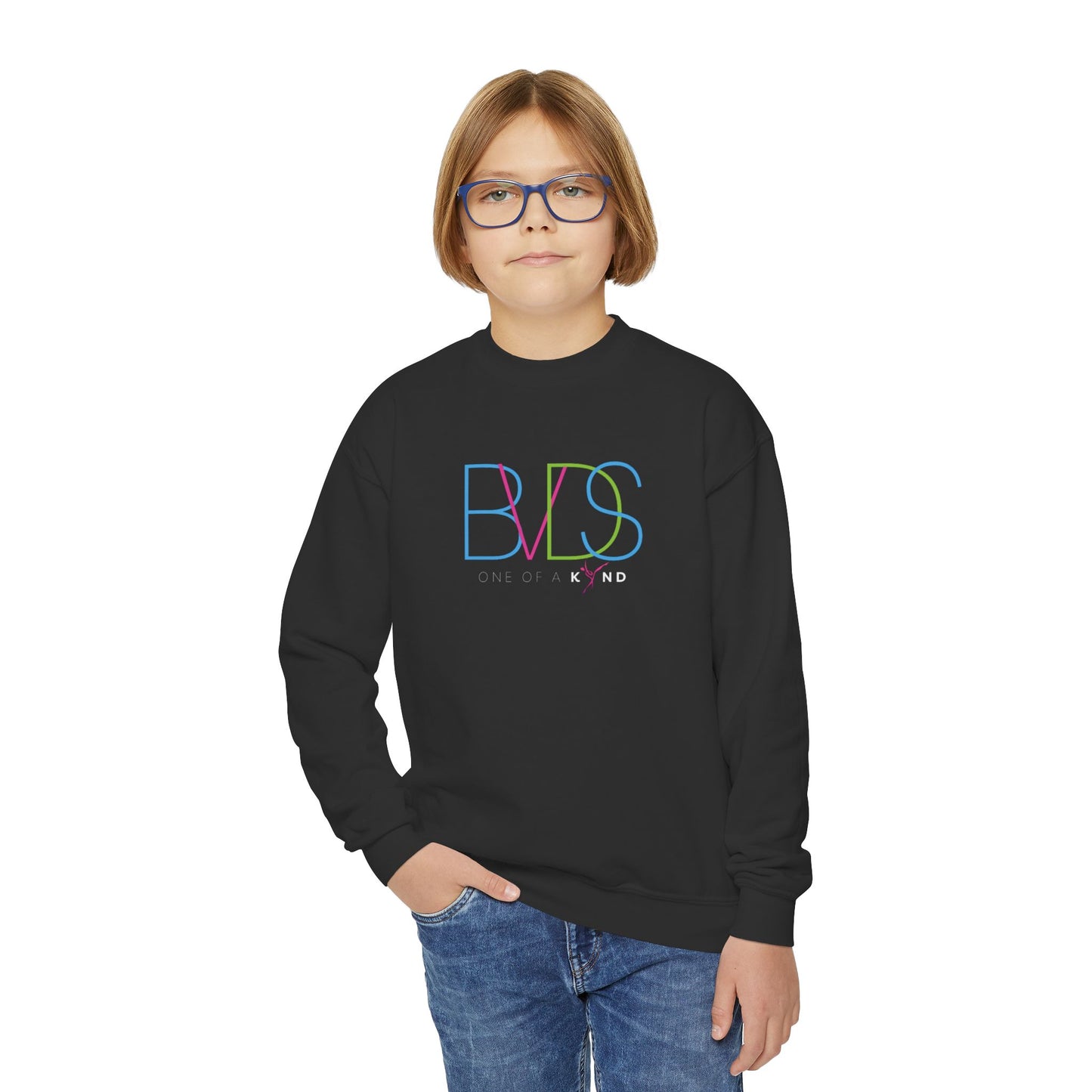 BellaVia - Youth Crewneck Sweatshirt (Front Design)