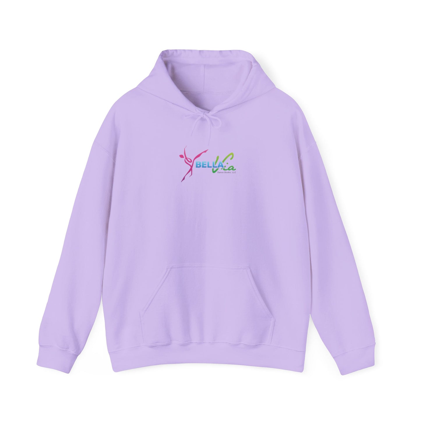 BellaVia - Unisex Hooded Sweatshirt (Front Logo, Back Design)