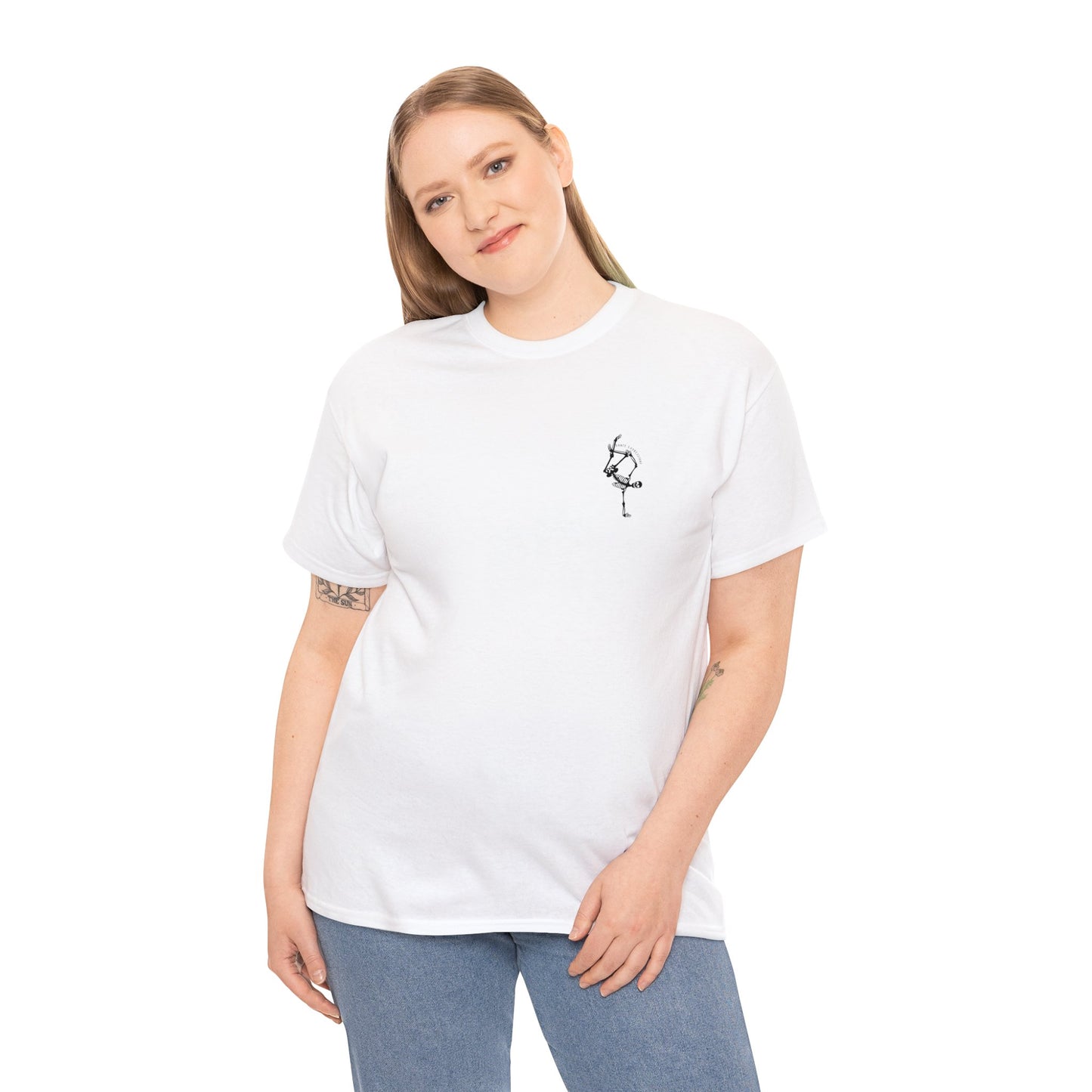 DE - Unisex Cotton Tee - Front Logo, Back Design