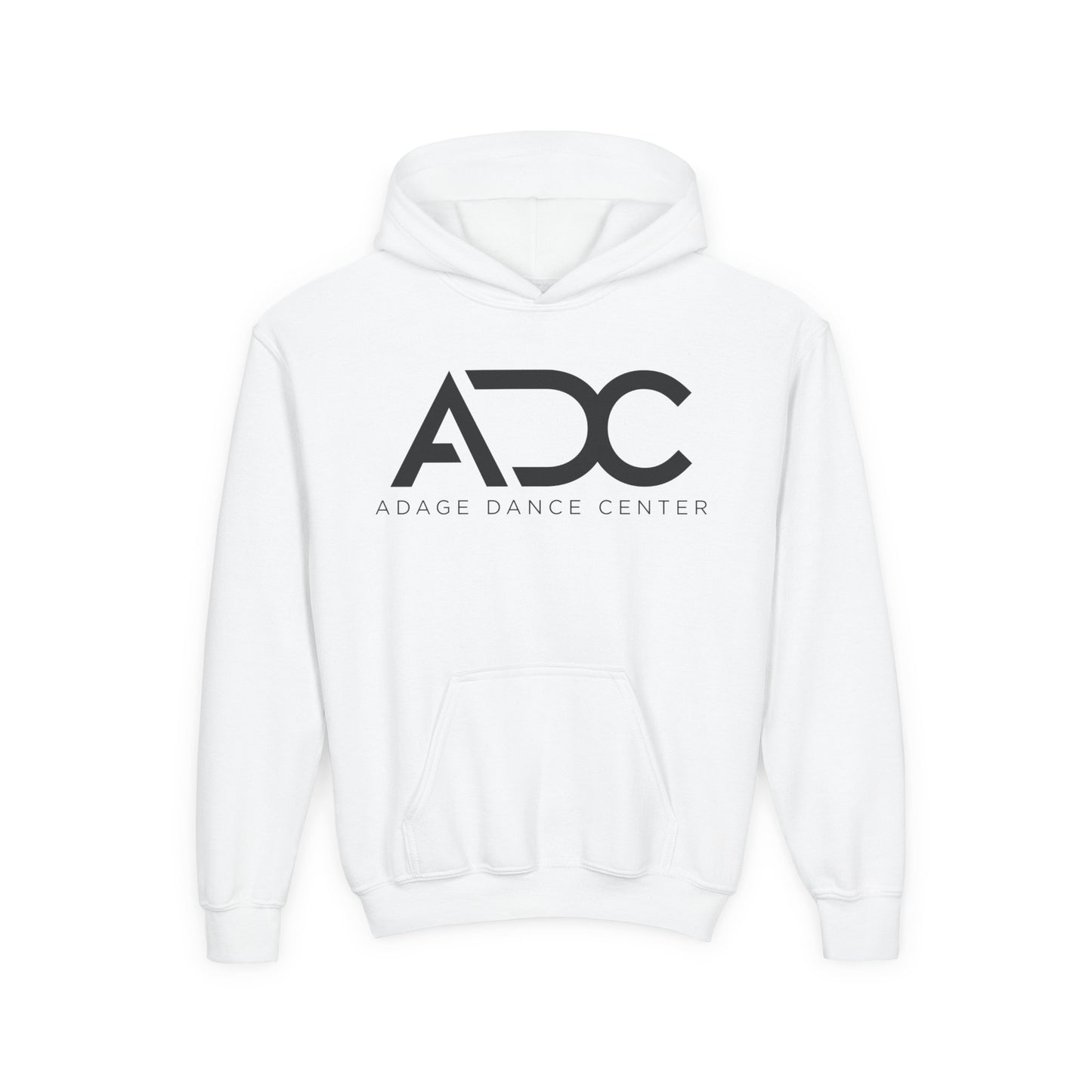 Adage Dance Center: Gildan Youth Hooded Sweatshirt (Front Logo, Back Name)