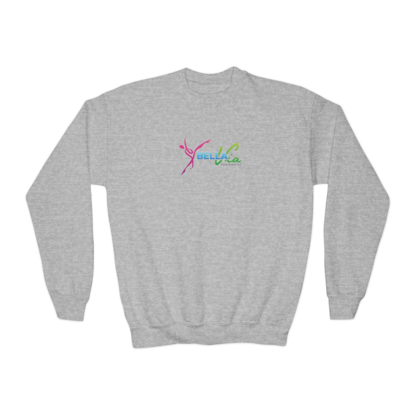 BellaVia - Youth Crewneck Sweatshirt (Front Logo)