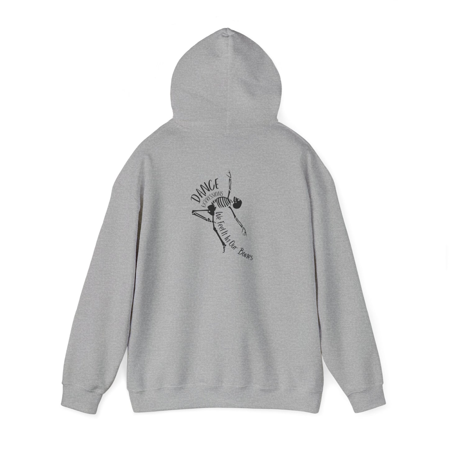 DE - Unisex Hooded Sweatshirt - Front Logo, Back Design