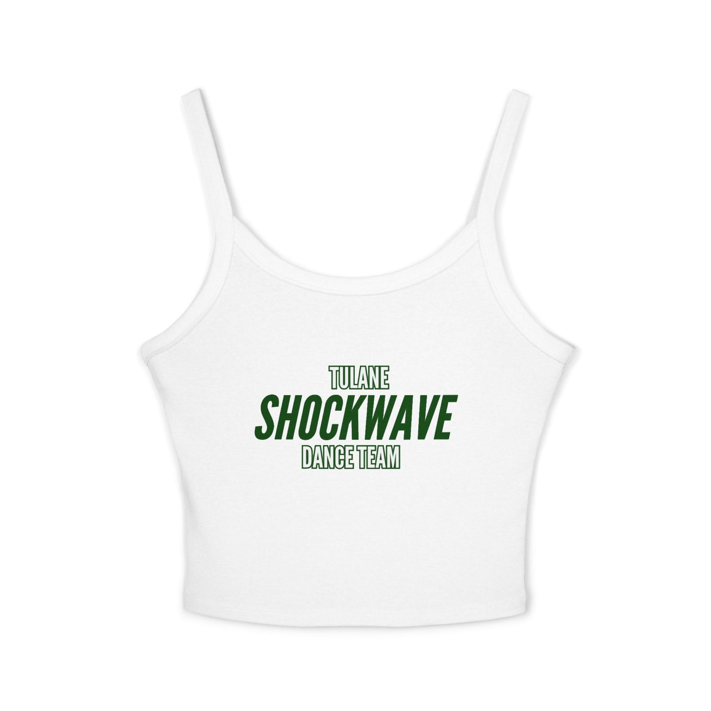 TODT - CUSTOM Women's Spaghetti Strap Tank (Front Design, Back Name) - (Multiple Colors)