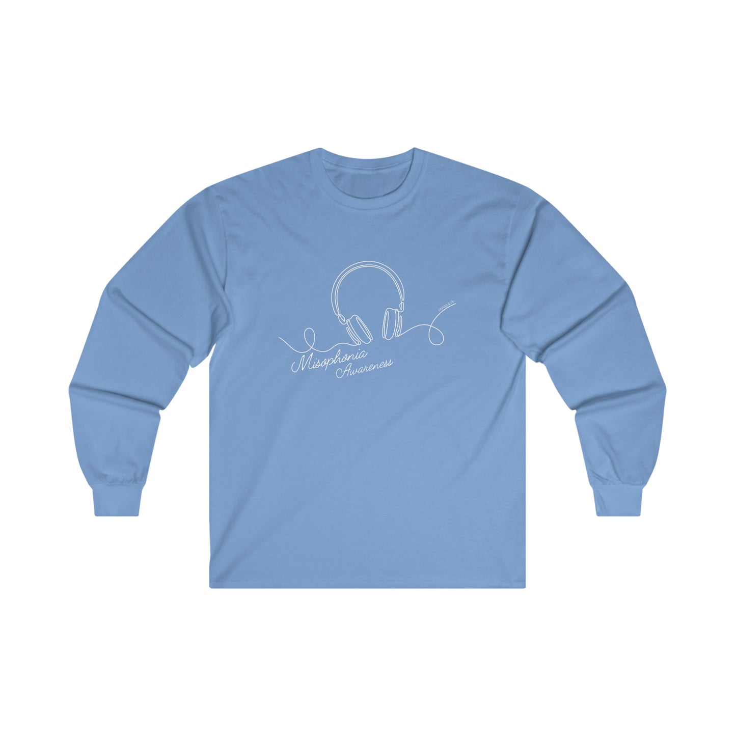 Misophonia - Unisex Cotton Long Sleeve Tee-  (Front Design)