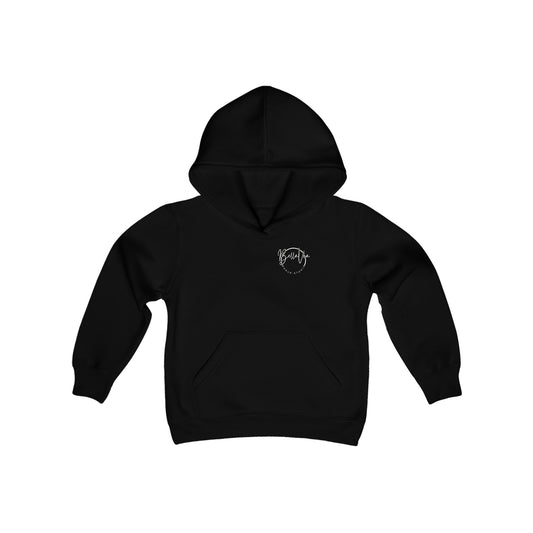 BellaVia - Youth Hooded Sweatshirt (Front Logo, Back Design)