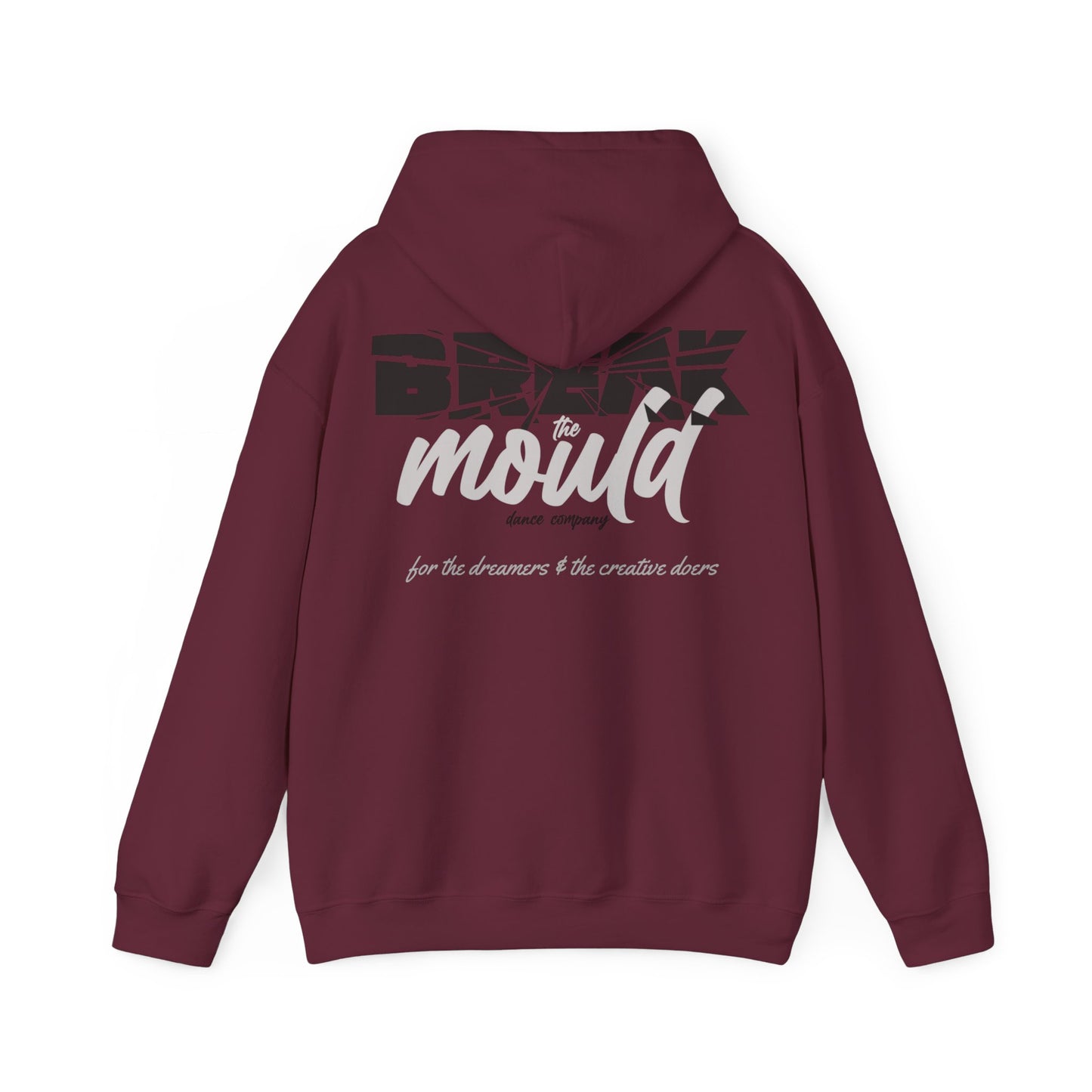 CUSTOM BTM (Opt. 1) - Unisex Hooded Sweatshirt - (Front Name, Back Logo & Quote)