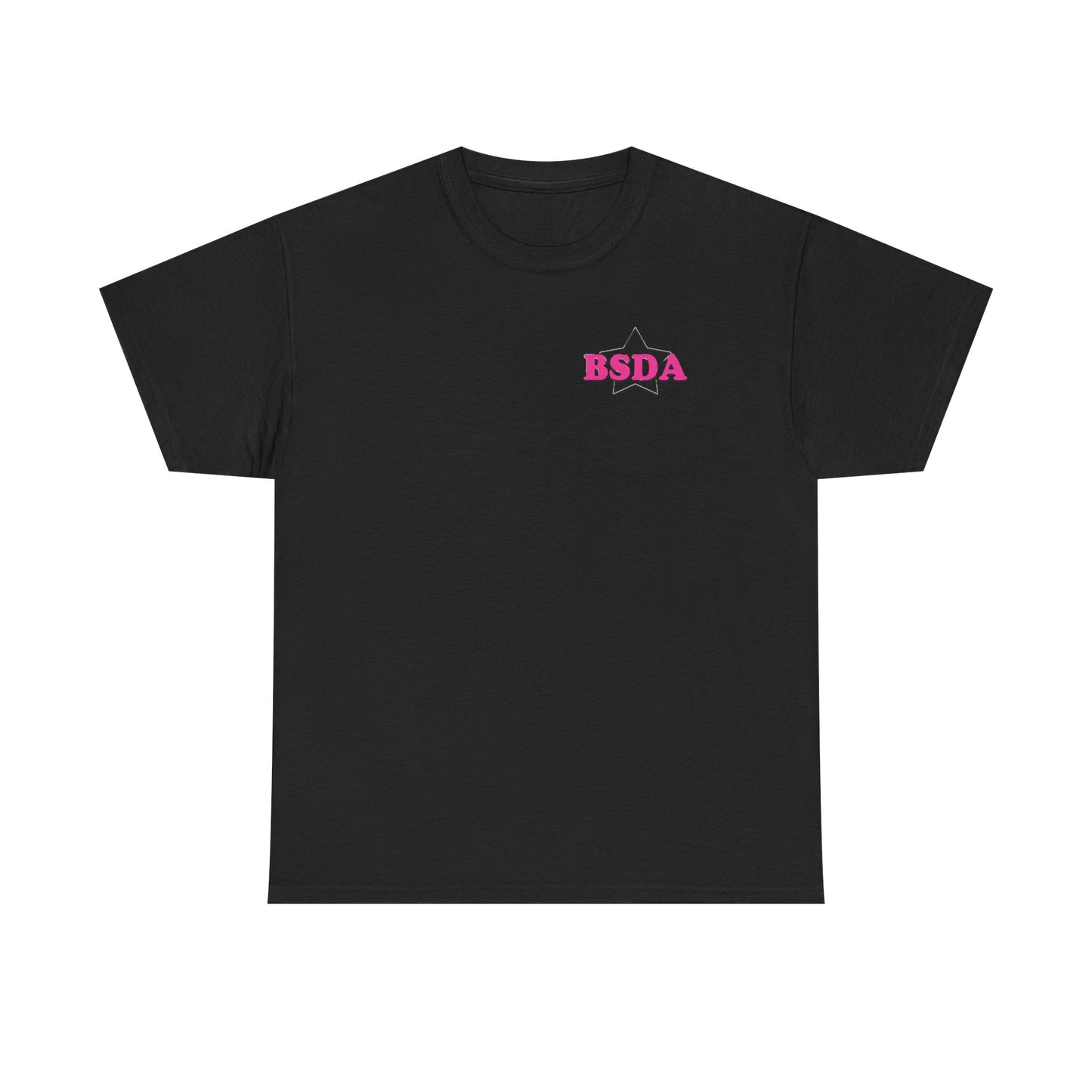 BSDA - Unisex Heavy Cotton Tee (Front OG Logo, Back Dance Dad)