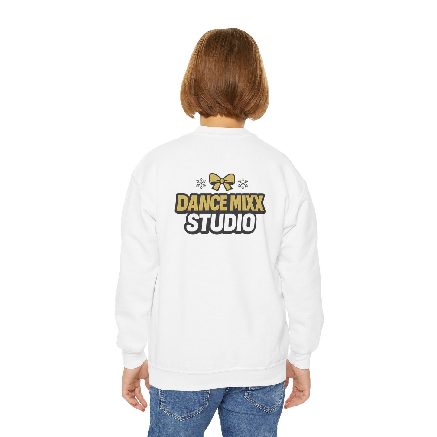 Dance Mixx Studio - Youth Holiday Bow Crewneck (Option 2)