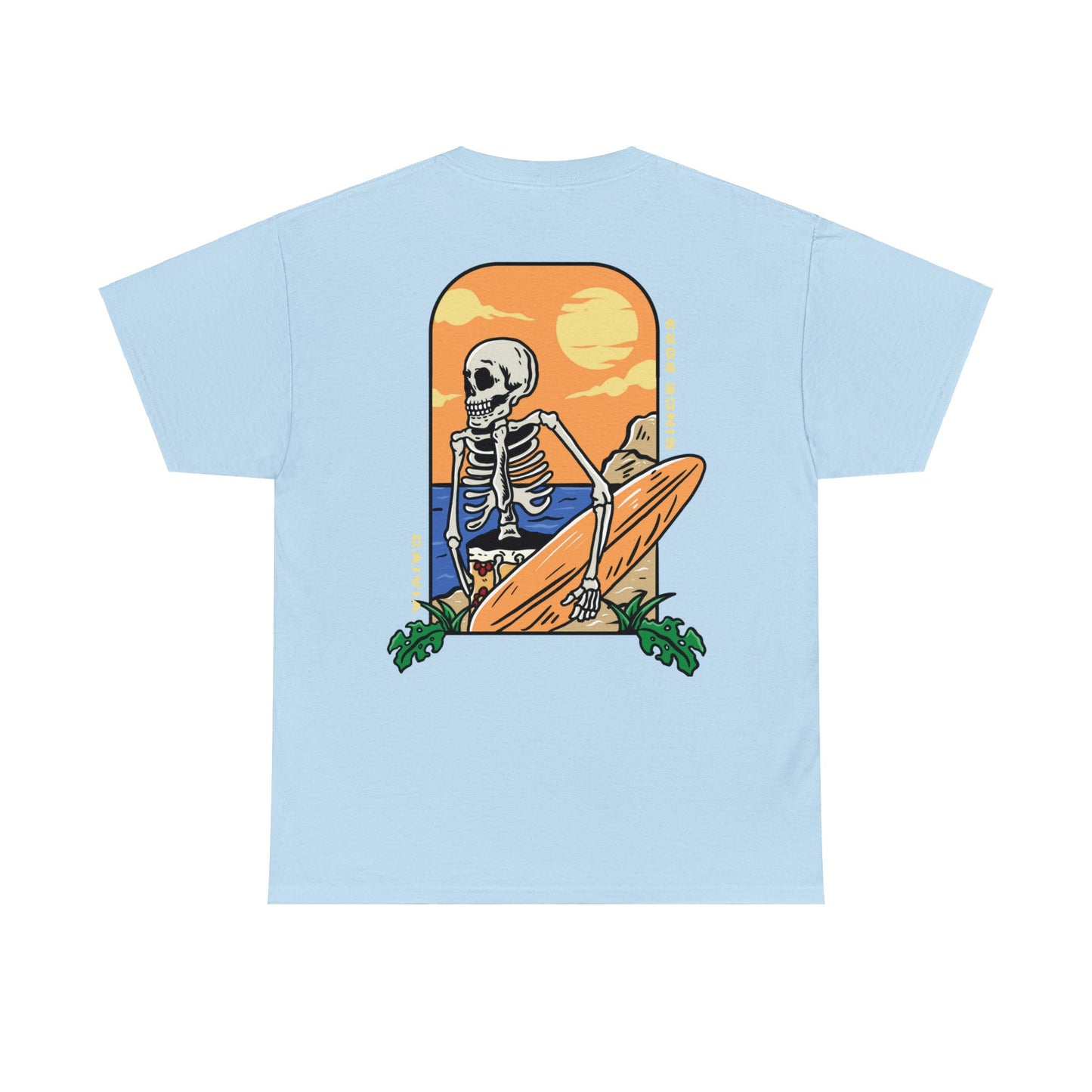 SPOOKY SUMMER - Unisex Cotton Tee - (Front Logo, Back Design)