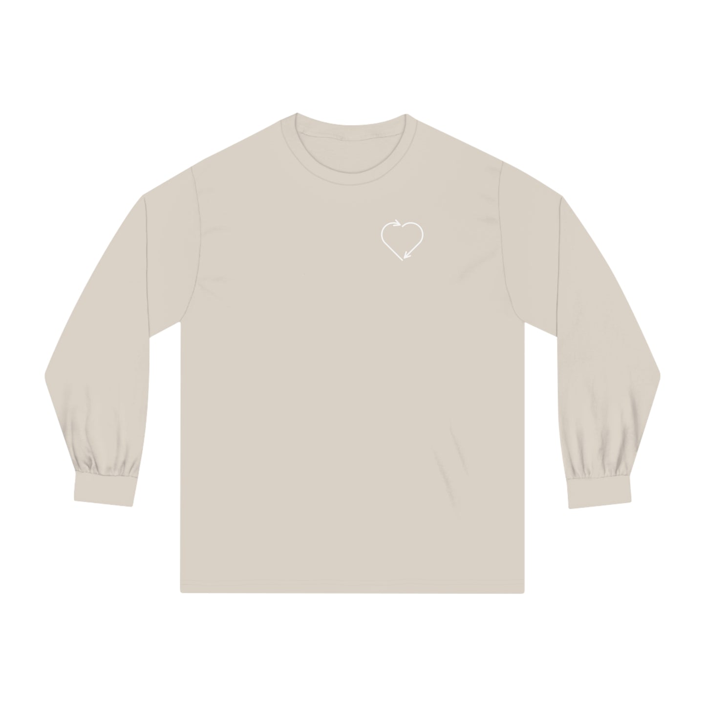 HUMAN BEING - Unisex Classic Long Sleeve T-Shirt - (Front Logo, Back Design)