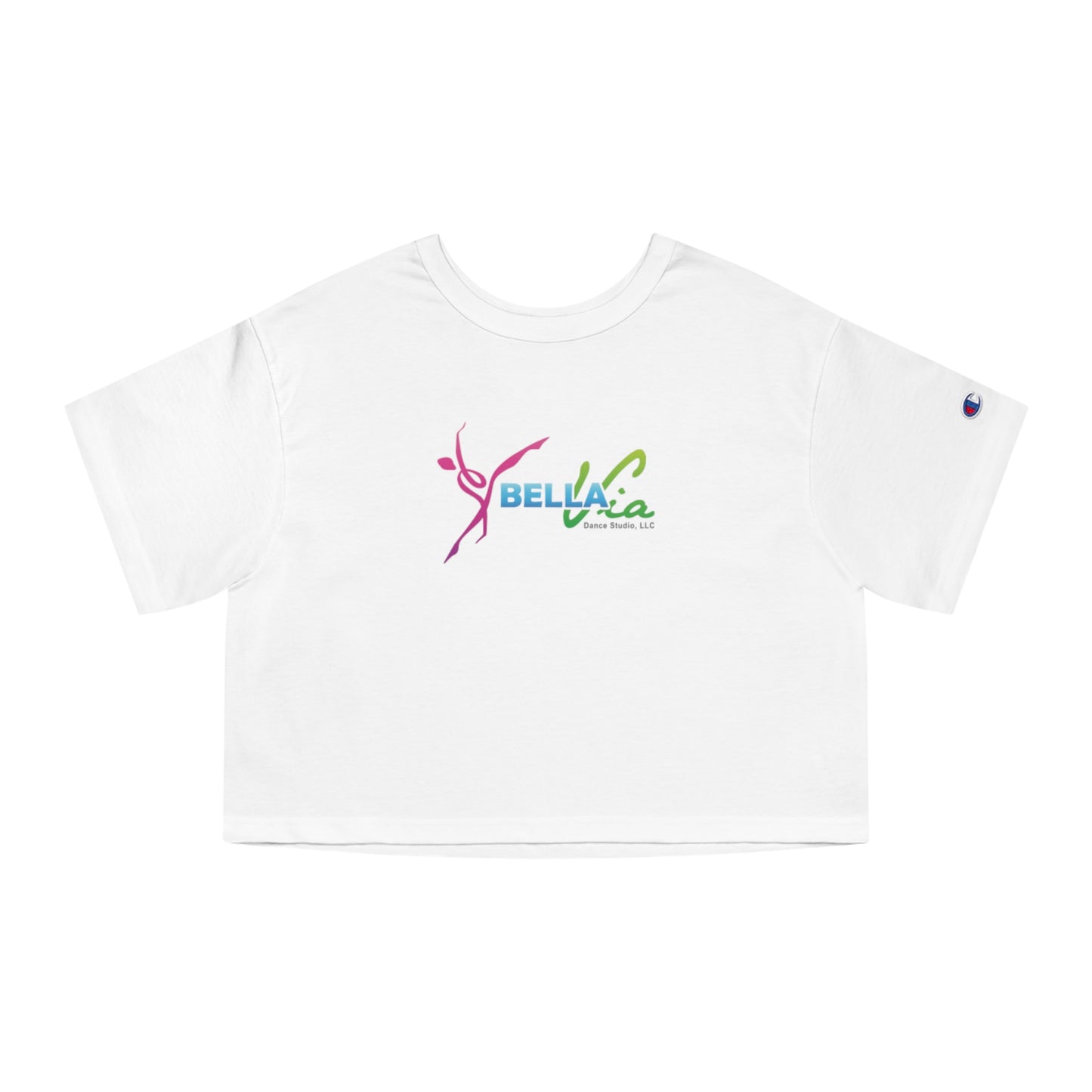 BellaVia - Champion Women's Heritage Cropped T-Shirt (Front Logo)