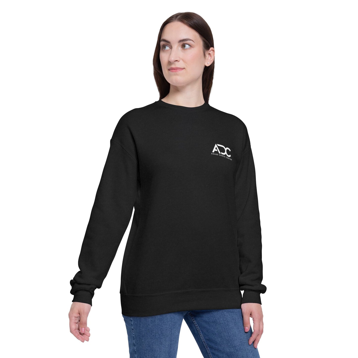 Adage Dance Center: Unisex Bella+Canvas Crewneck Sweatshirt (Front Chest, Back Logo)