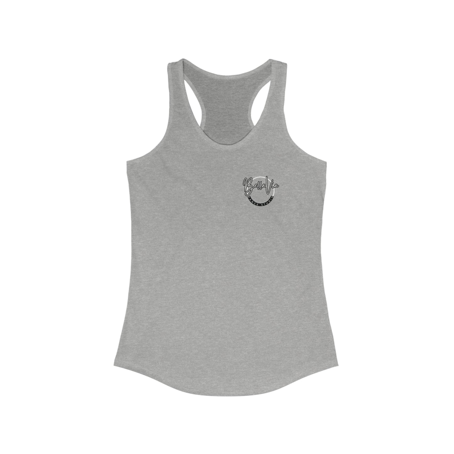 BellaVia - Youth Racerback Tank (Front Logo, Back Design)