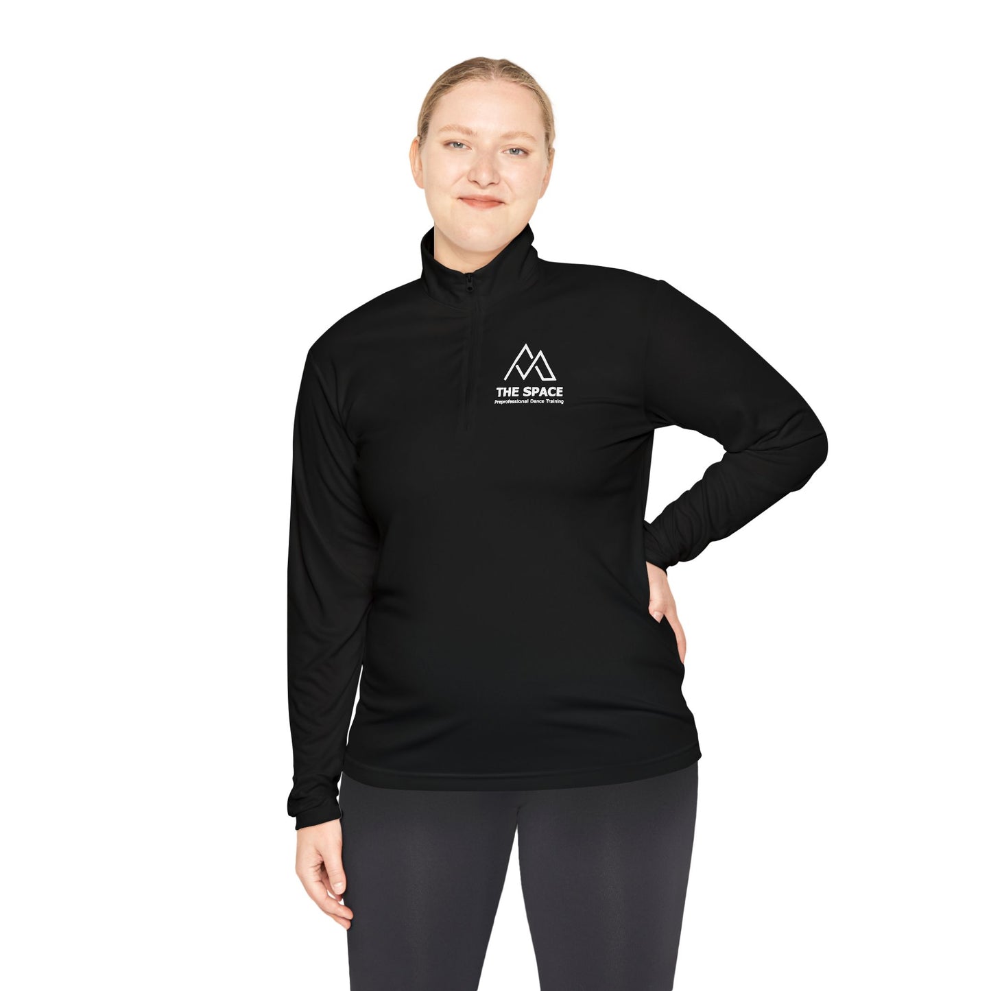The Space - Unisex Quarter-Zip Pullover (Left Chest Logo)