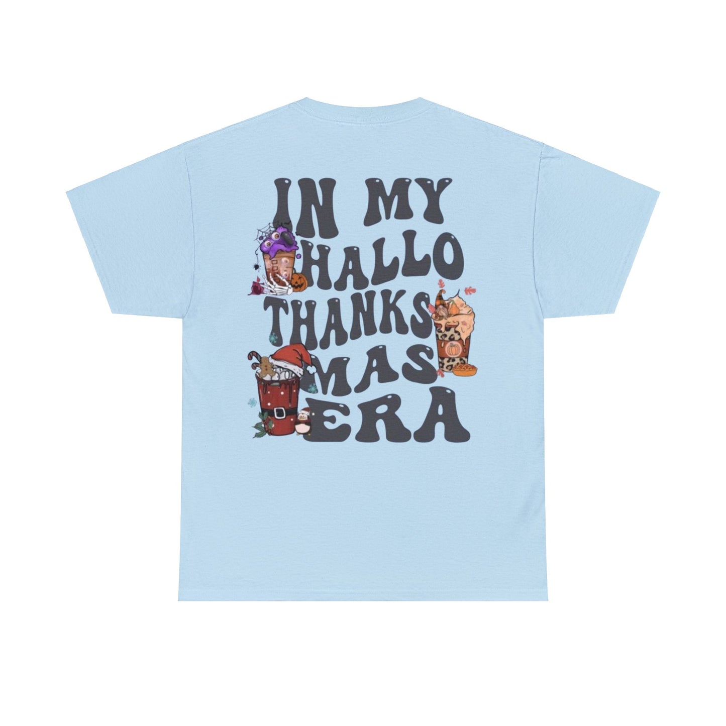 HALLOTHANKSMAS - Unisex Cotton Tee - (Back Design)