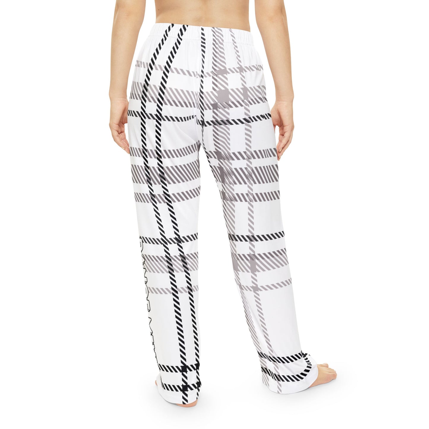 MIXX Fall - Women's Pajama Pants (Plaid Print, Left Leg Design)