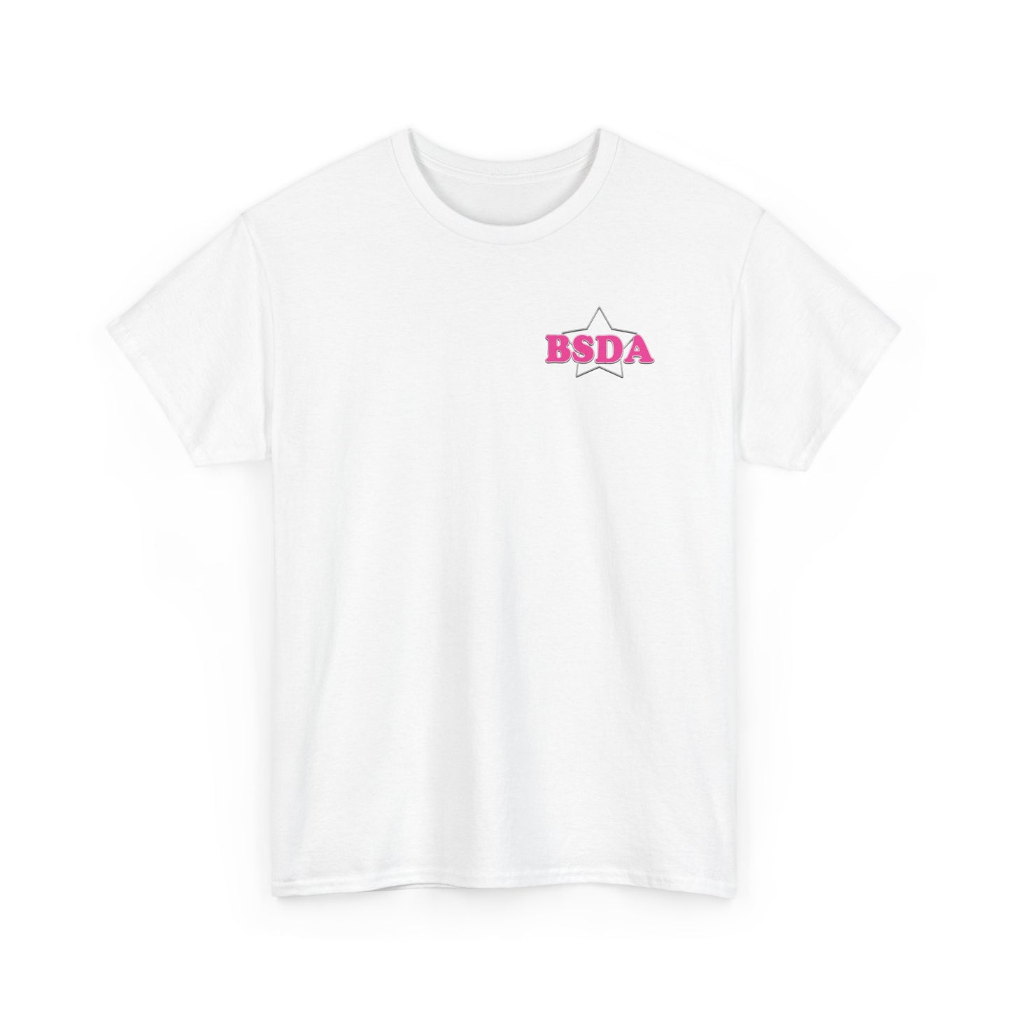 BSDA - Unisex Heavy Cotton Tee (Front OG Logo, Back Dance Dad)