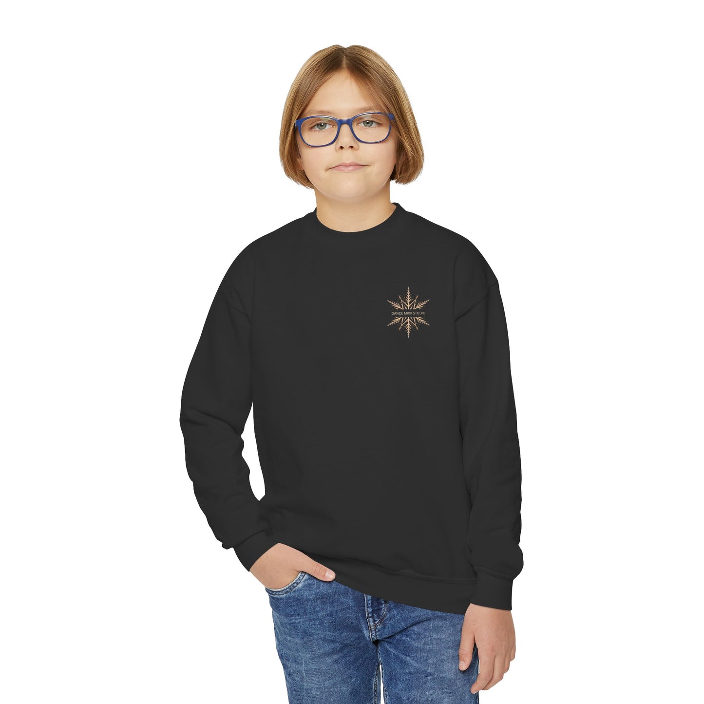 Dance Mixx Studio - Youth Holiday Snowflake Crewneck (Option 2)