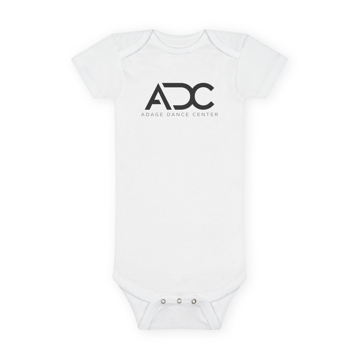 Adage Dance Center: Baby Onesie for Newborns (Front Logo)