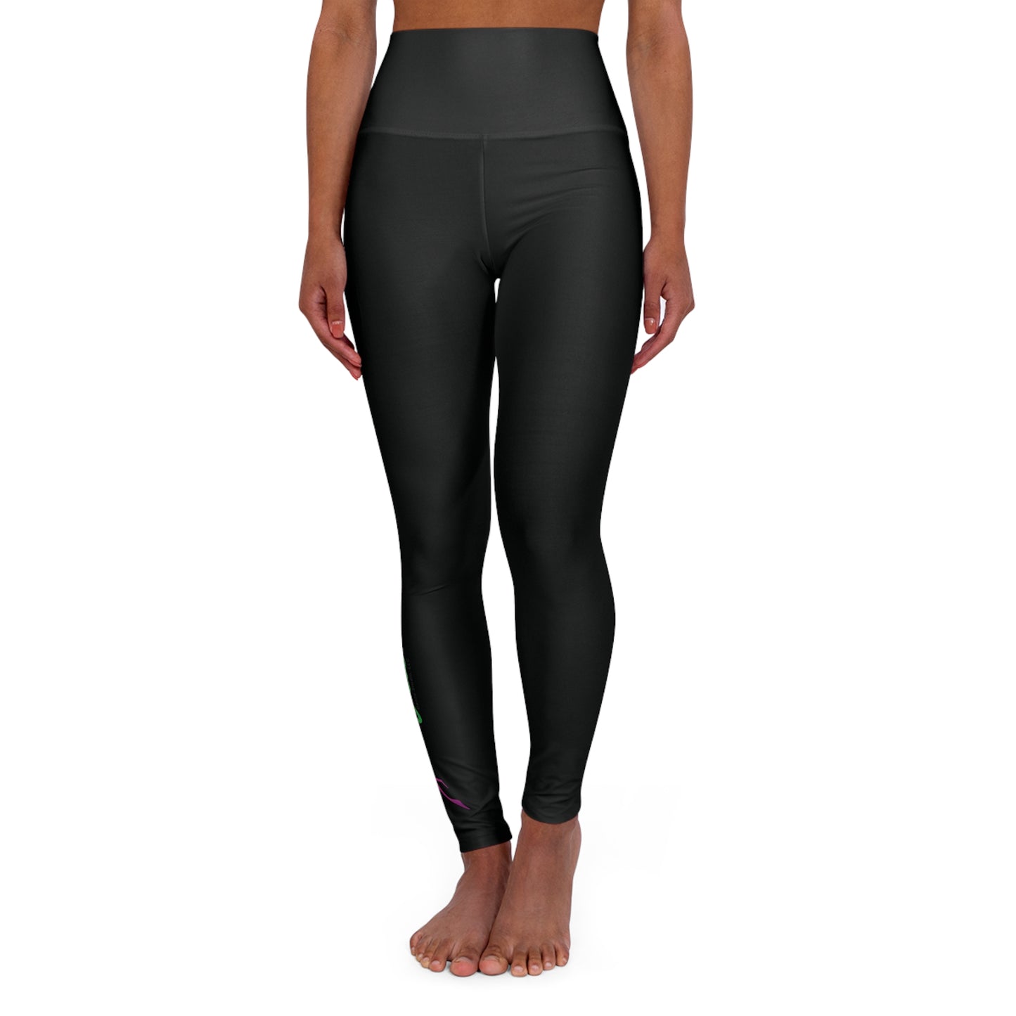 BellaVia - High Waisted Leggings (Right Leg Logo)