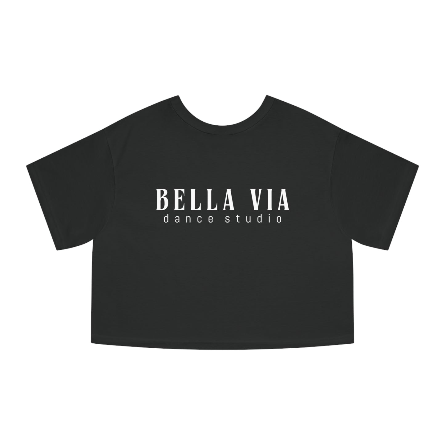 BellaVia - Champion Women's Heritage Cropped T-Shirt (Front Design, Back Design)