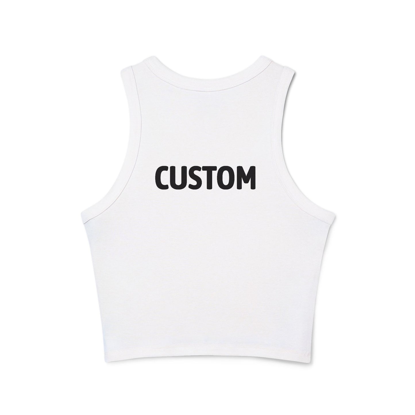 The Space - Women's Racer Tank Top (Front Logo, Back Name) Custom: Read Description