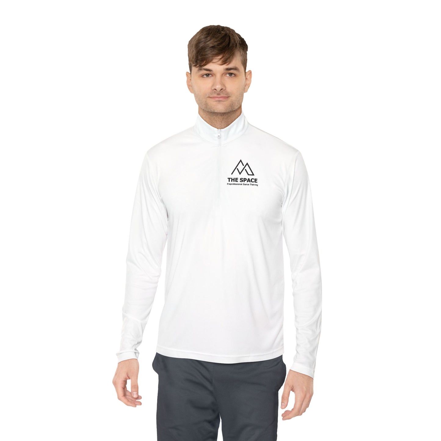 The Space - Unisex Quarter-Zip Pullover (Left Chest Logo)