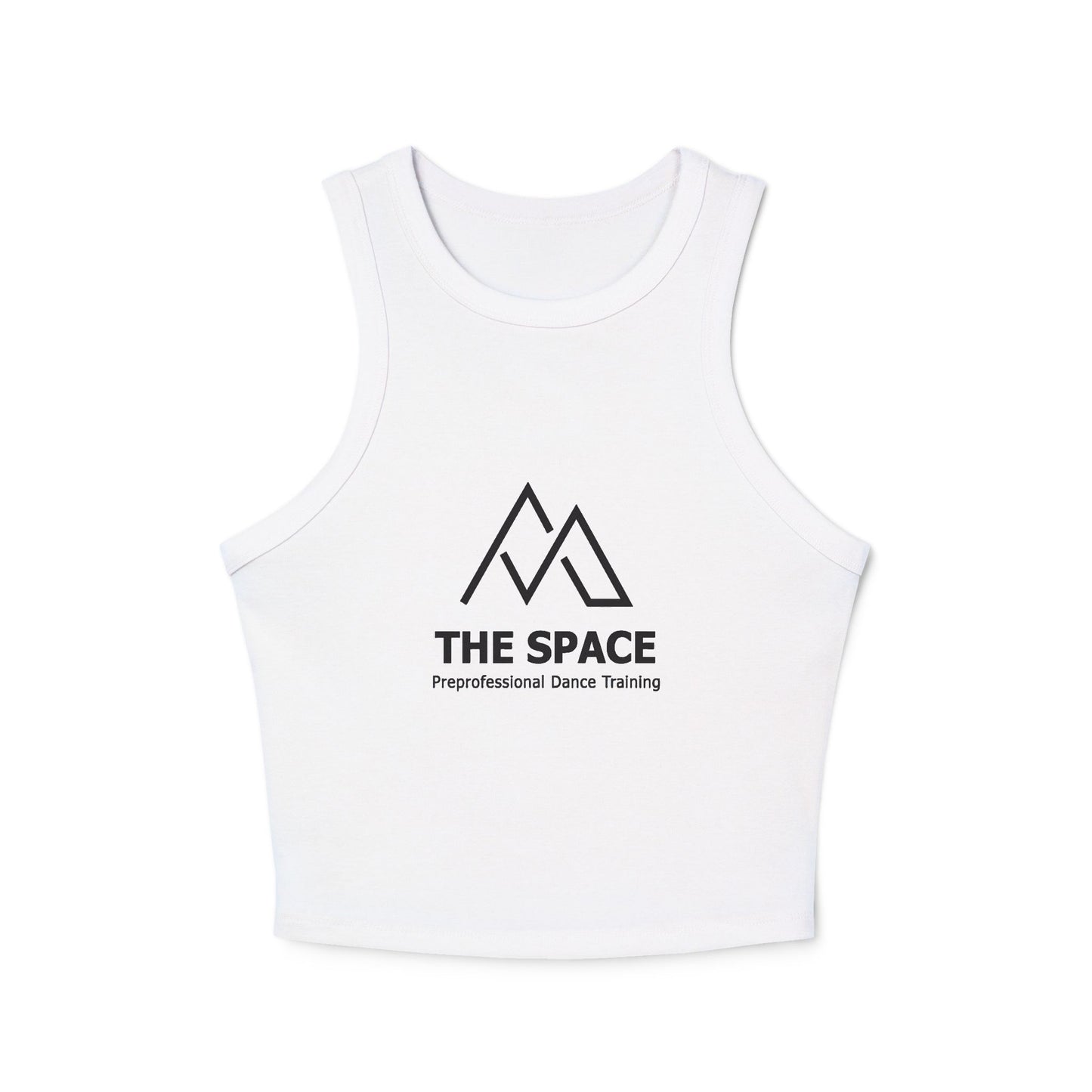 The Space - Women's Racer Tank Top (Front Logo, Back Name) Custom: Read Description