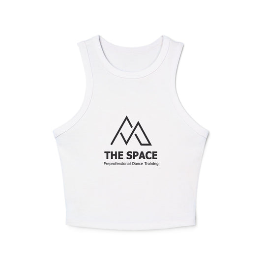 The Space - Women's Racer Tank Top (Front Logo, Back Name) Custom: Read Description