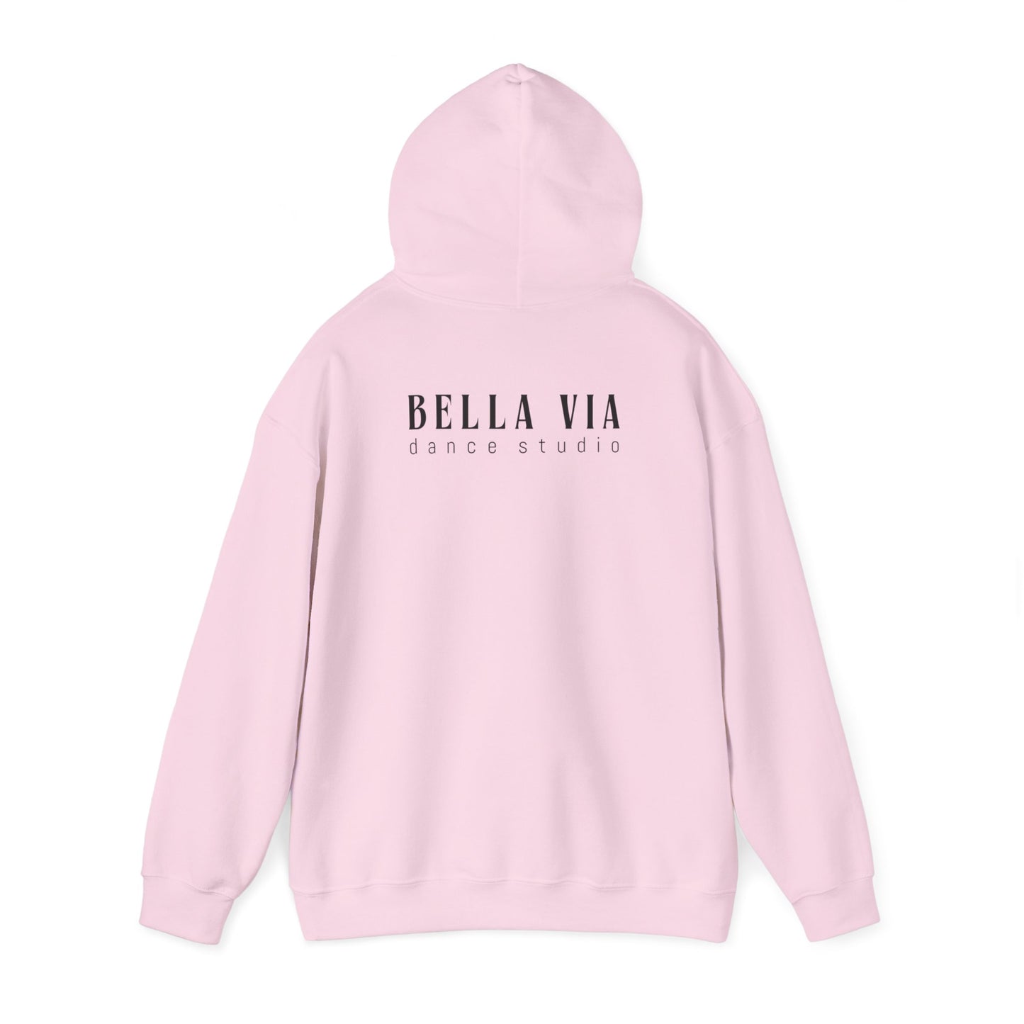 BellaVia - Unisex Hooded Sweatshirt (Front Design, Back Design)