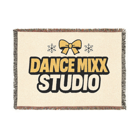 Dance Mixx Studio - Holiday Bow Woven Blanket