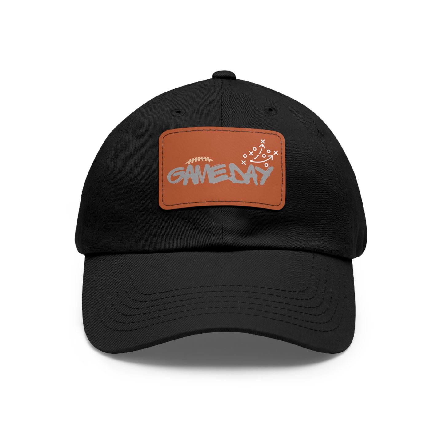 GAME DAY - Hat with Leather Patch (Rectangle)