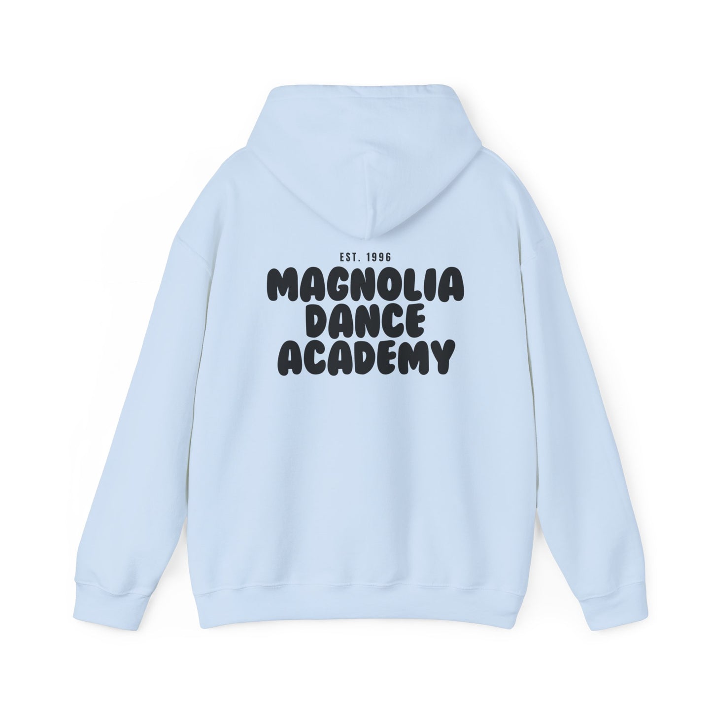 MDA - Unisex Hooded Sweatshirt (Front Mini Logo, Back Large Logo)