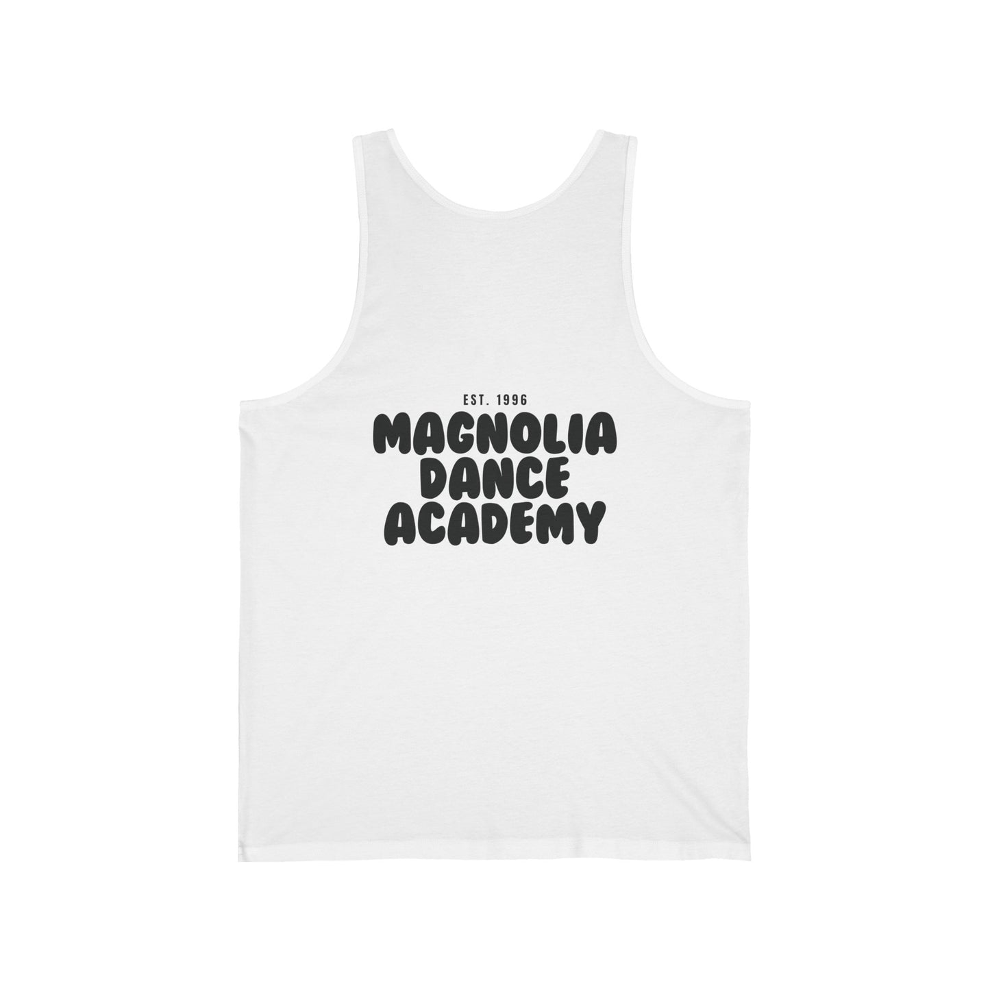 MDA - Unisex Jersey Tank (Front Mini Logo, Back Large Logo)