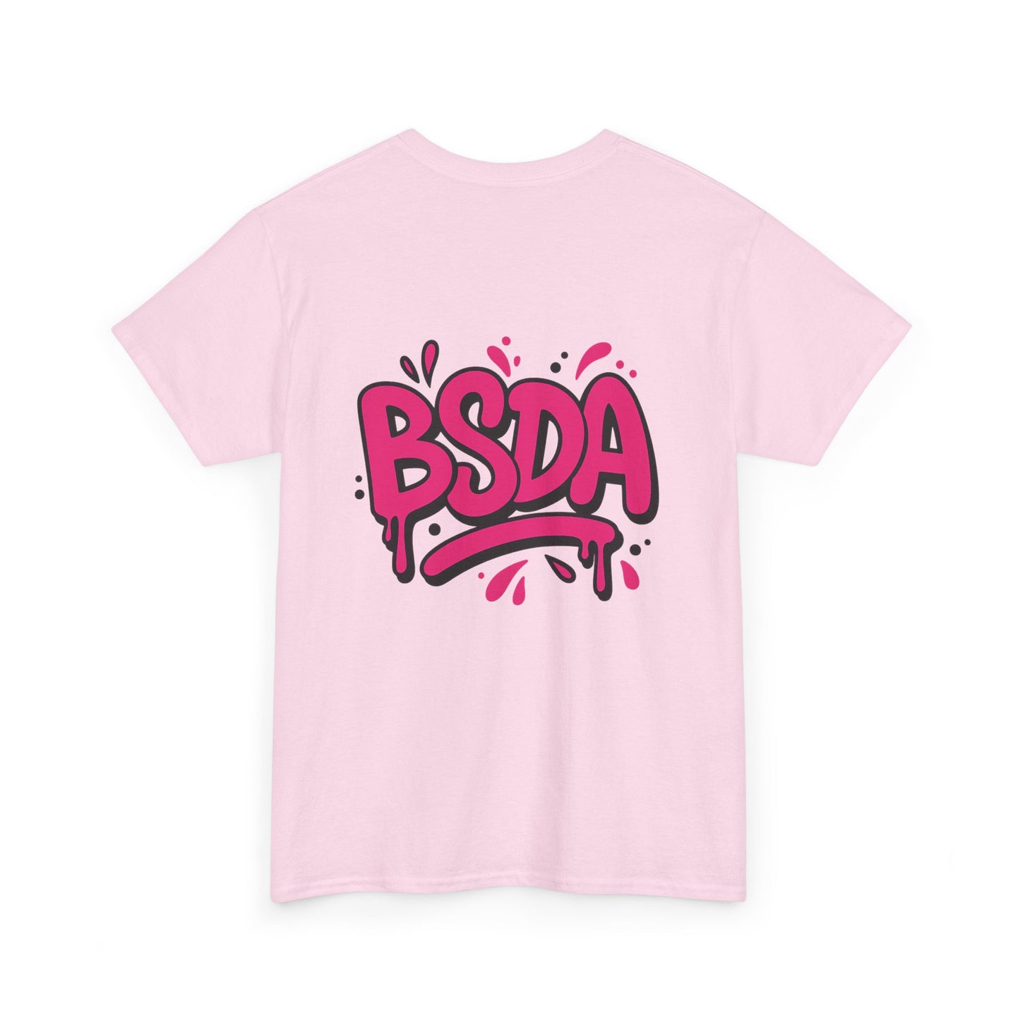 BSDA - Unisex Heavy Cotton Tee (Front Logo, Back Logo)