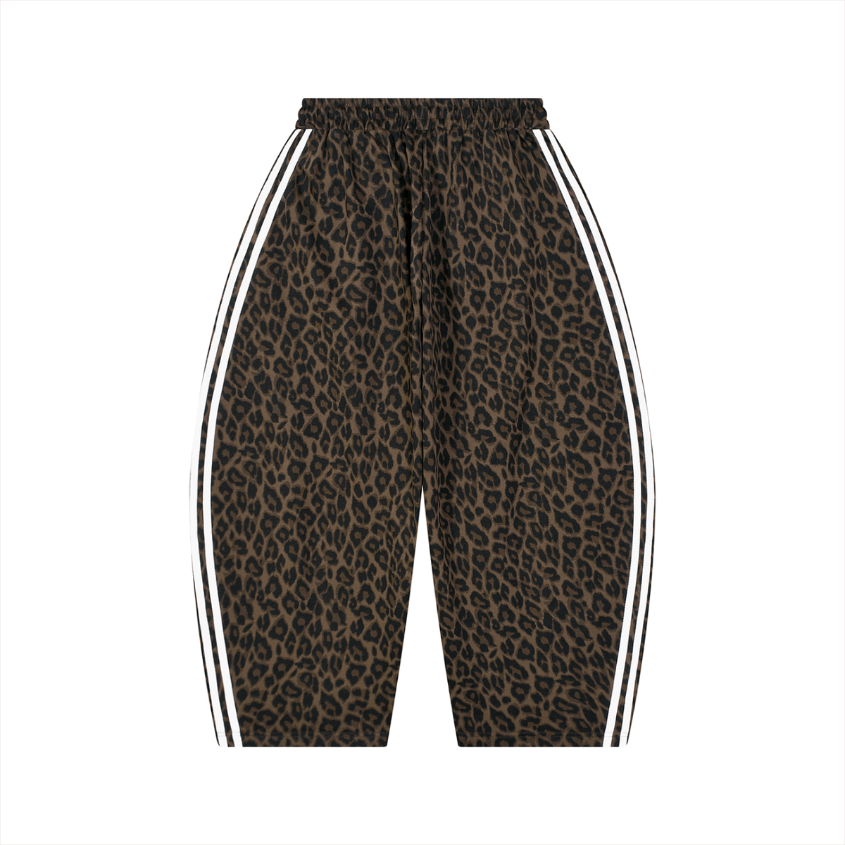 CAIVIA & Co. - Unisex Leopard Barrel Leg Sweatpants