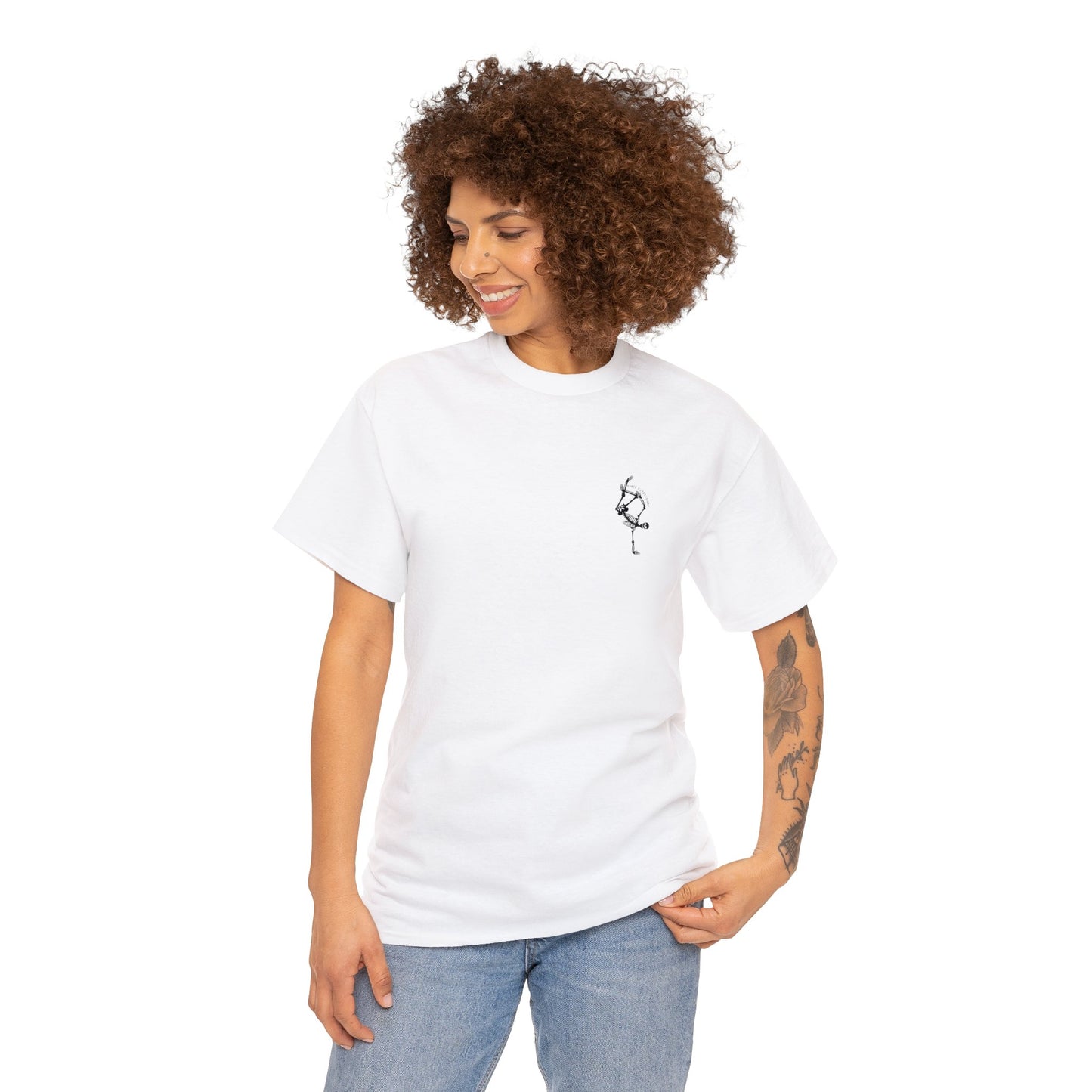 DE - Unisex Cotton Tee - Front Logo, Back Design