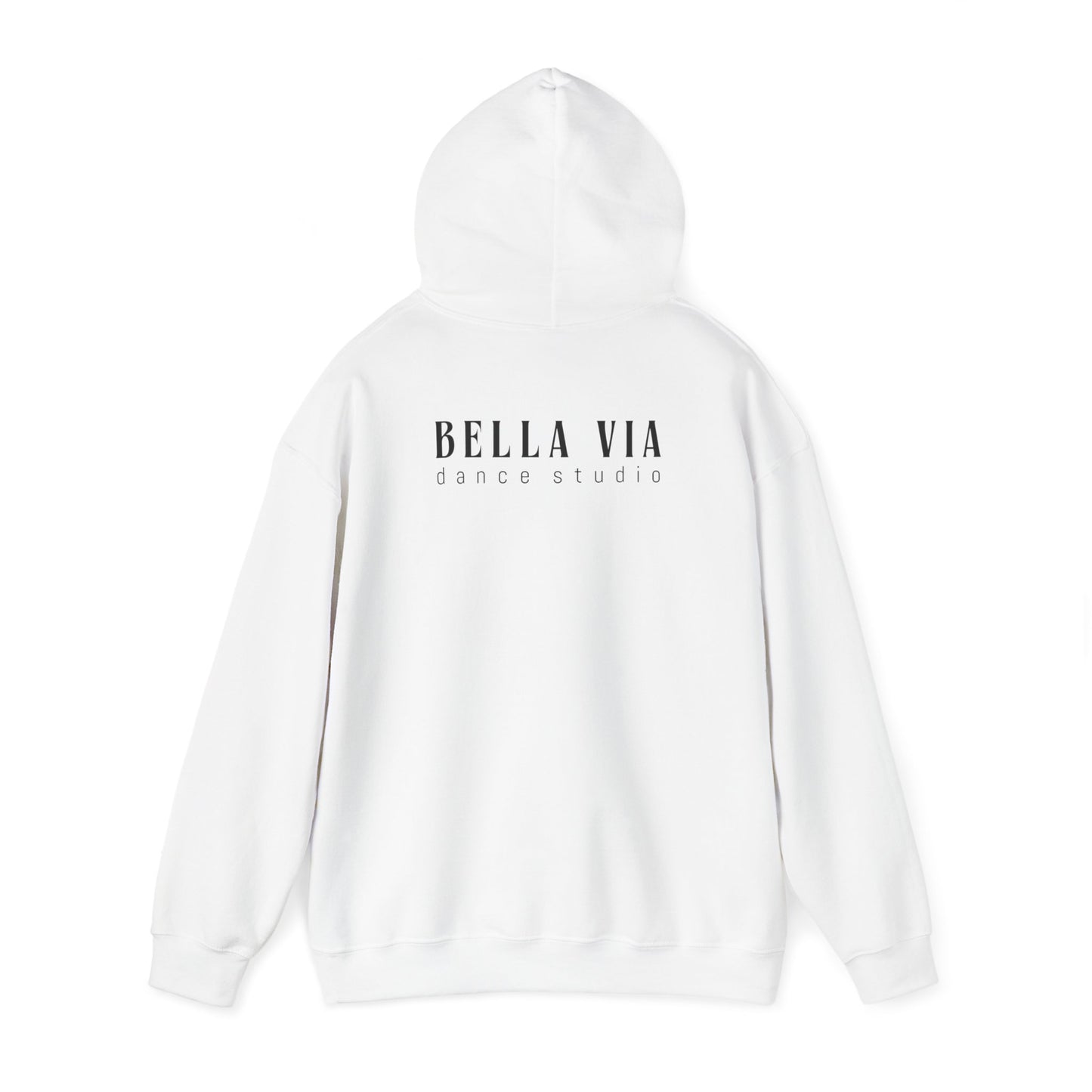 BellaVia - Unisex Hooded Sweatshirt (Front Design, Back Design)