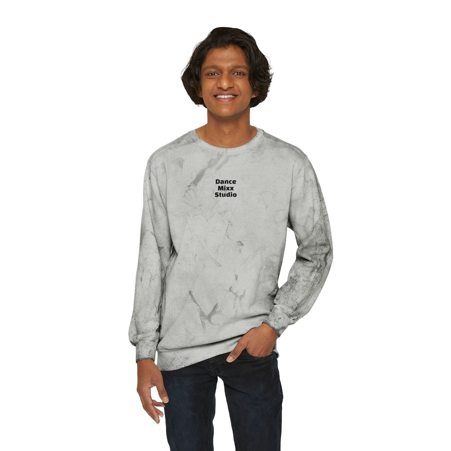 MIXX Summer 2025 - Unisex Color Blast Sweatshirt (Front Studio, Back Phrase)
