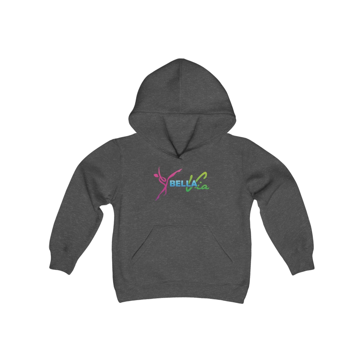 BellaVia - Youth Hooded Sweatshirt (OG Front Logo)