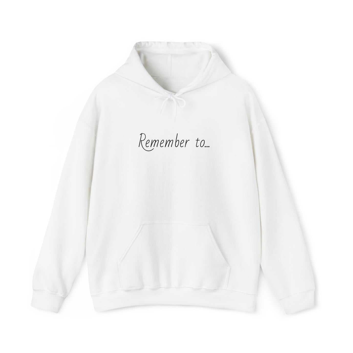 Live in the Moment - Unisex Hooded Sweatshirt - (Front Saying, Back Design)