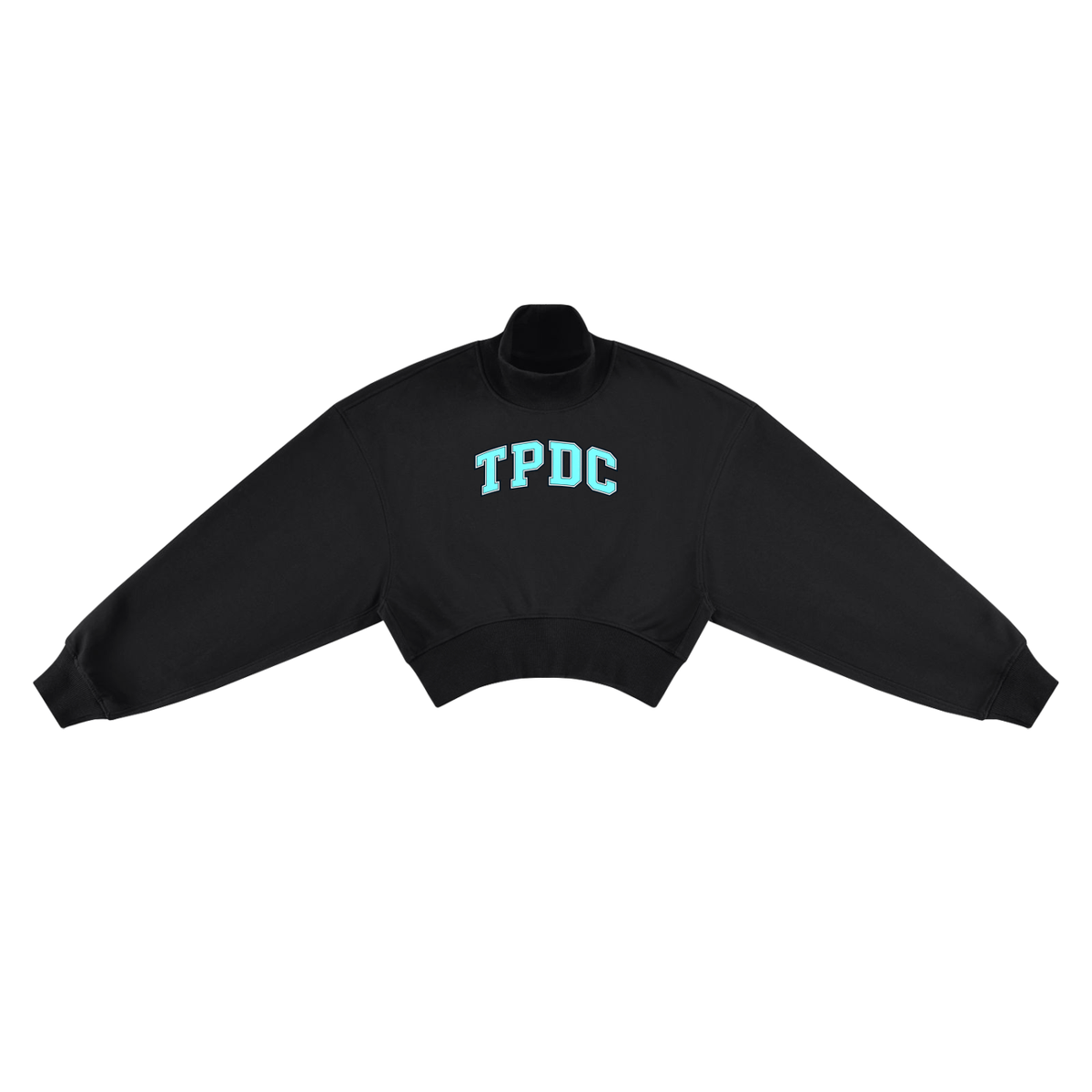 TPDC - Women's Crop Mock Neck Sweatshirt