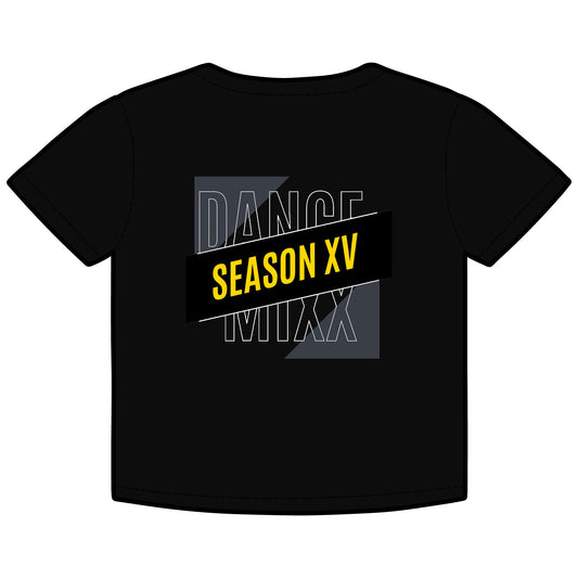 Season XV - Women's Baby Tee (Front Logo, Back Image)